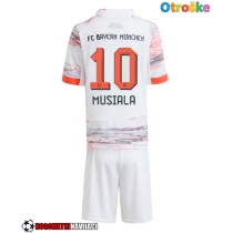 Otroške Nogometnih dresov Bayern Munich Jamal Musiala #10 Gostujoči 2025-26 Kratki rokavi (+ hlače)